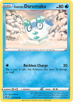 Galarian Darumaka card image
