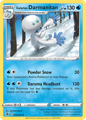 Galarian Darmanitan card image