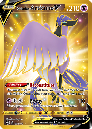 Galarian Articuno V card image