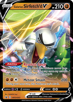 Galarian Sirfetch'd V card image