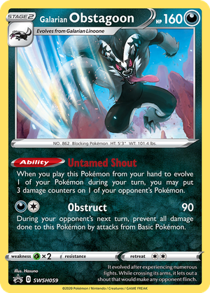 Galarian Obstagoon card image