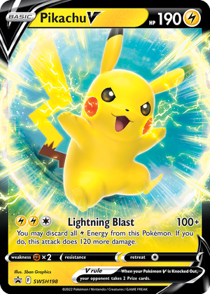 Pikachu V card image
