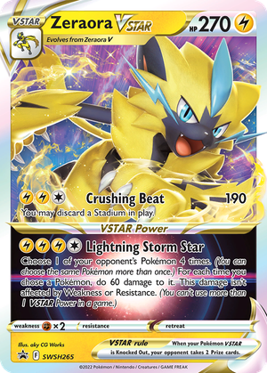 Zeraora VSTAR card image