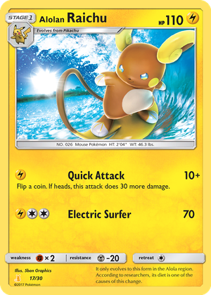 Alolan Raichu card image