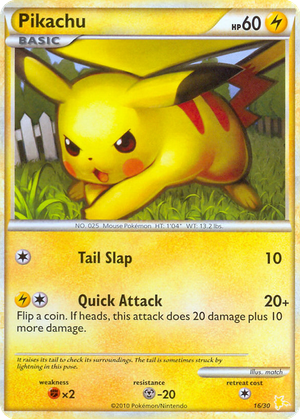 Pikachu card image
