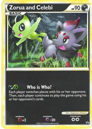 Zorua and Celebi card image