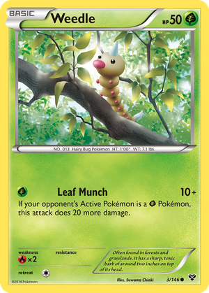 Weedle card image