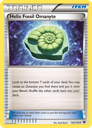 Helix Fossil Omanyte card image