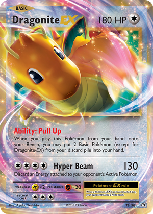 Dragonite EX card image