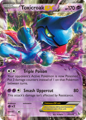 Toxicroak EX card image