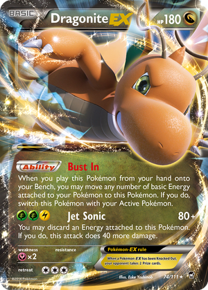 Dragonite EX card image
