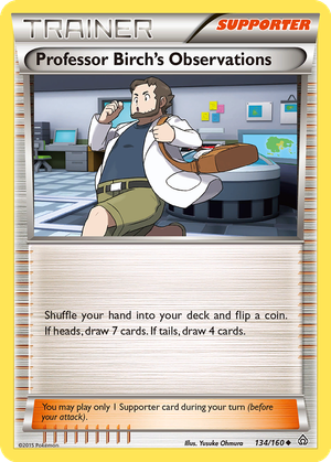 Professor Birch's Observations card image
