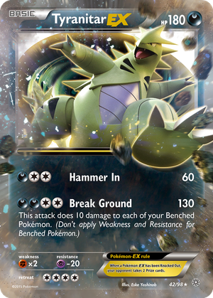 Tyranitar EX card image