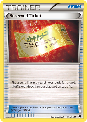 Reserved Ticket card image