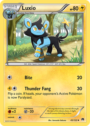 Luxio card image