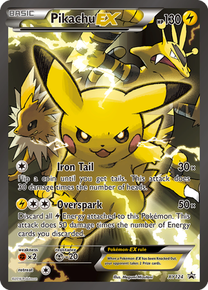 Pikachu EX card image